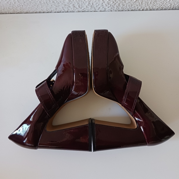 Vince Camuto Elegant Burgundy Marocean Platform Loafers Mary Jane size 7.5 - Picture 13 of 16